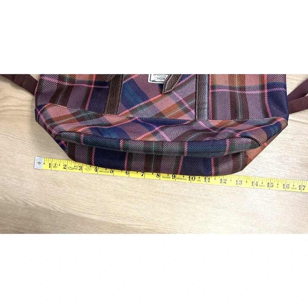 Herschel Supply Co. Retreat Mini Backpack Pink Purple Tartan Plaid Check